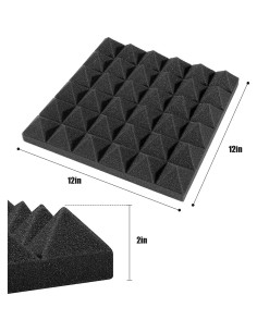 Paneles Acústicos Pirámide YGM 30.48 cm - Juego de 6 2