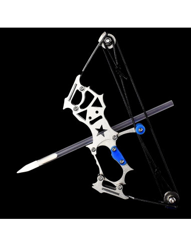 Arco Compuesto de Caza TIETHEKNOT Mini con 10 Flechas