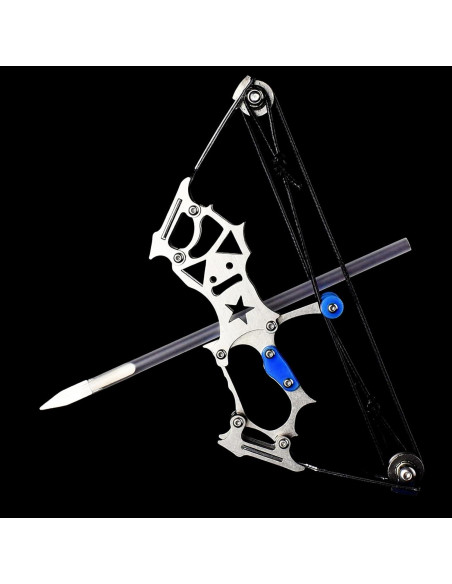 Arco Compuesto de Caza TIETHEKNOT Mini con 10 Flechas