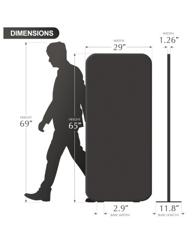 Divisor de Privacidad DECOLAB 73.66x165.1cm Hierro Moderno