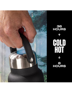 Botella Aislada S'well Explorador 24oz Acero Inoxidable Ónix 2