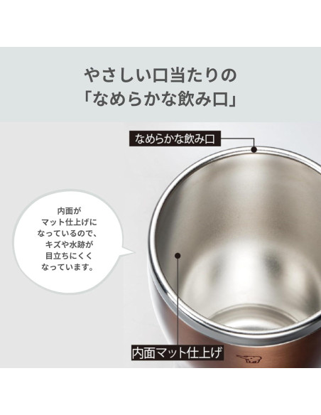 Taza de Acero Inoxidable Zojirushi SX-DN30-NC 300 ml Doble Capa