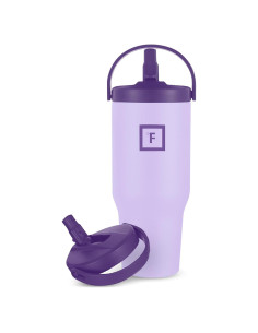 Vaso de Agua Aislado IRON FLASK 30 Oz con Mango Plegable