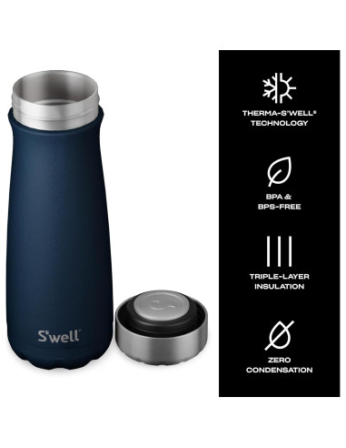 Contenedor Aislado S'well Traveler 591ml Acero Inoxidable Azurita