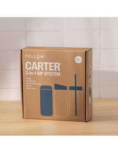 Taza de Viaje Fellow 16 oz Azul Piedra Aislada Cerámica