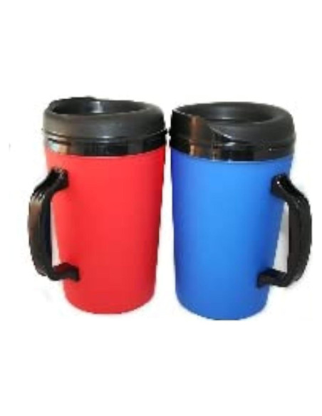 Juego de 2 Tazas Aisladas GAMA Electronics 1,01 L Azul y Roja