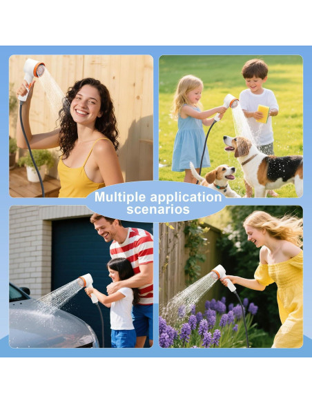 Ducha Portátil 2-en-1 NEBELTREKK con Luz y Filtro 20L