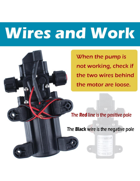 Bomba de Pulverización de Agua DIANQI 12V 70W Autocebante 6L/min