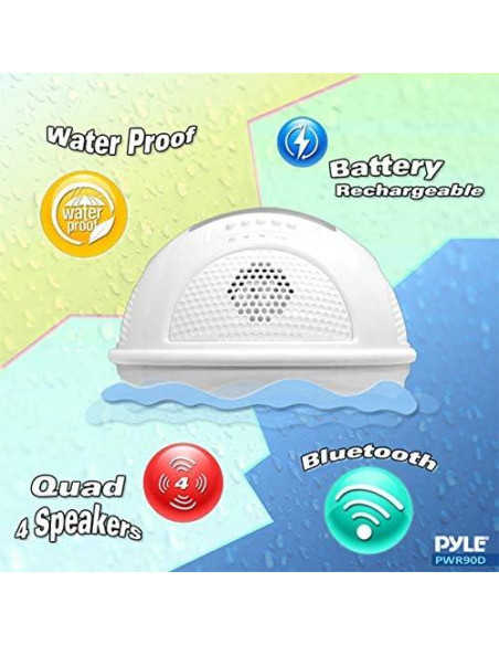 Altavoz Flotante Bluetooth Pyle Sports Impermeable 18 cm