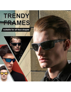 Gafas de sol deportivas POLARKING mate UV400 espejo 2