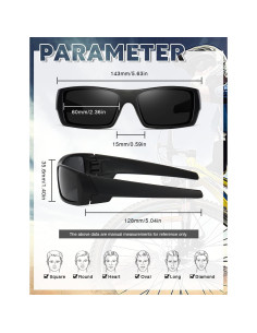 Gafas de sol polarizadas TIANYESY unisex retro deportivas 2