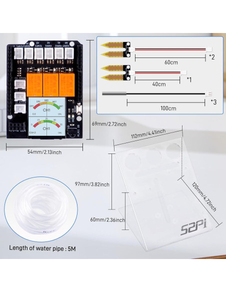 Kit de Riego Automático GeeekPi UNO R4 WiFi - 20.4x19x9.6cm