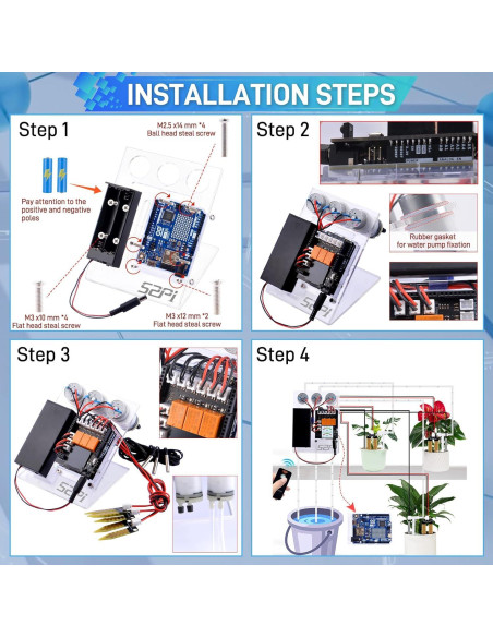 Kit de Riego Automático GeeekPi UNO R4 WiFi - 20.4x19x9.6cm