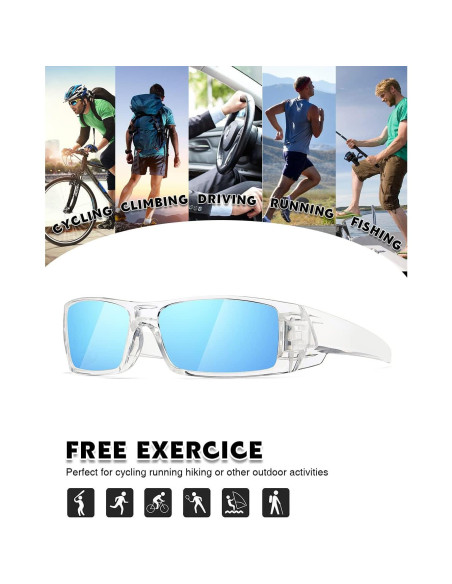 Gafas de sol polarizadas TIANYESY unisex retro deportivas