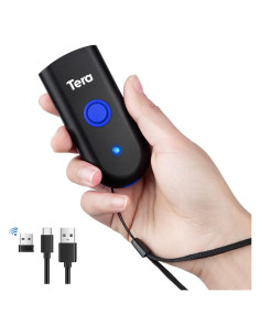 Escáner de Código de Barras Inalámbrico Tera 1100L 1D Mini