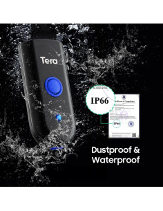 Escáner de Código de Barras Inalámbrico Tera 1100L 1D Mini 2