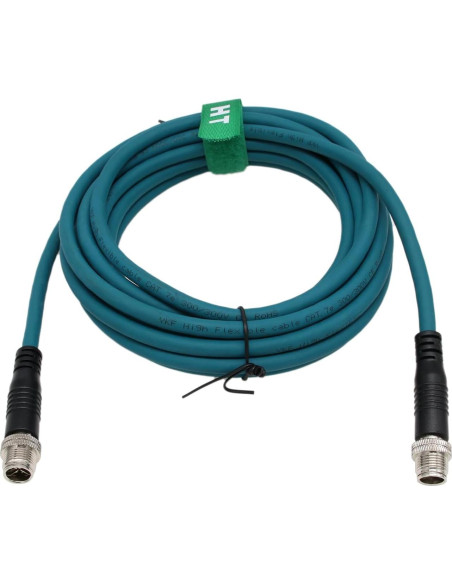 Cable Ethernet Cat7e M12 8 Pines X-Codificado 3m HangTon