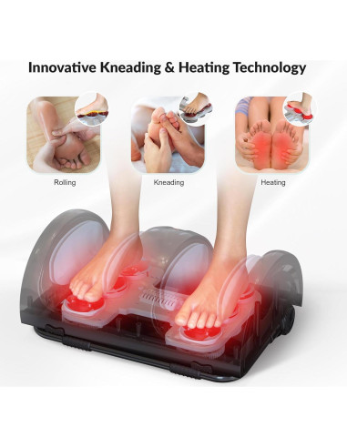 Masajeador de pies y pantorrillas Snailax 598RC con calor