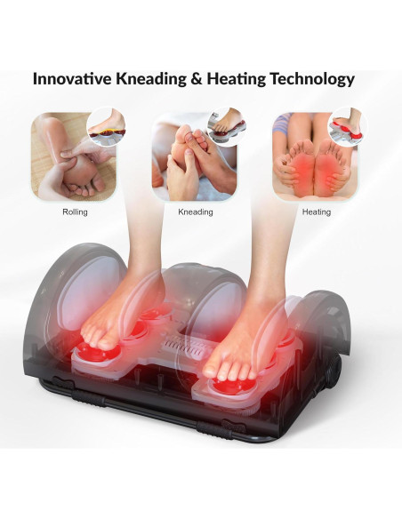 Masajeador de pies y pantorrillas Snailax 598RC con calor