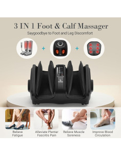 Masajeador de pies y pantorrillas CuPiLo CPL-5599RC con calor 2