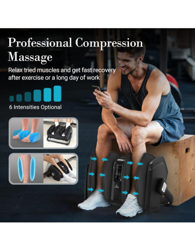 Masajeador de pies y pantorrillas CuPiLo CPL-5599RC con calor