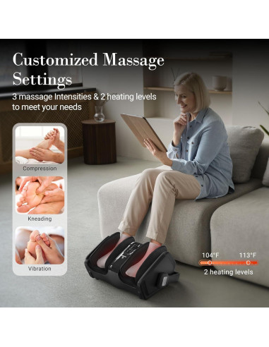 Masajeador de pies y pantorrillas CuPiLo CPL-5599RC con calor