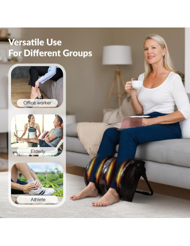 Masajeador de pies y pantorrillas Snailax 598RC con calor