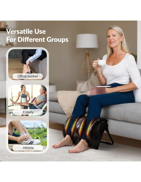 Masajeador de pies y pantorrillas Snailax 598RC con calor