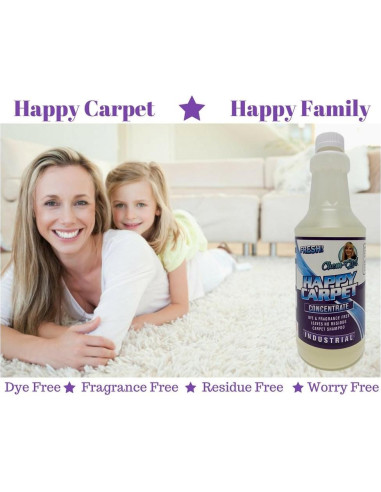 Champú Concentrado Happy Carpet 946 ml - Elimina Manchas y Olores