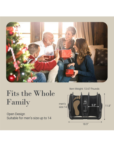 Masajeador de pies y pantorrillas CuPiLo CPL-5599RC con calor