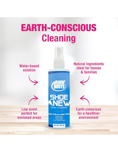 Kit de Limpieza de Zapatos ShoeAnew Quick N Brite - 8oz