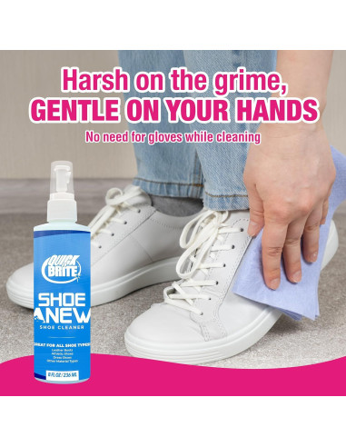 Kit de Limpieza de Zapatos ShoeAnew Quick N Brite - 8oz