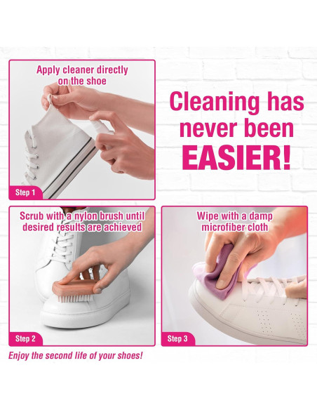 Kit de Limpieza de Zapatos ShoeAnew Quick N Brite - 8oz