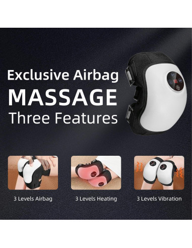 Masajeador de Rodilla Inalámbrico iKyoor con Calor y Vibración