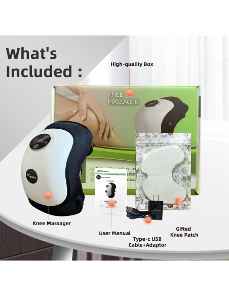 Masajeador de Rodilla Inalámbrico iKyoor con Calor y Vibración