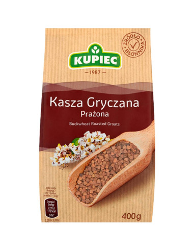 Groats de Trigo Sarraceno Tostados Kupiec 400g Paquete de 2