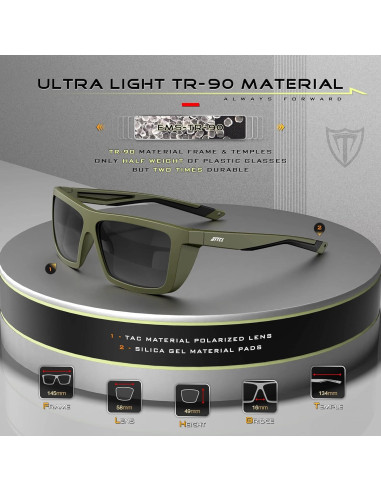 Gafas de sol polarizadas ATTCL para ciclismo y pesca UV