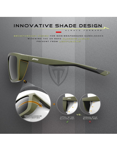 Gafas de sol polarizadas ATTCL para ciclismo y pesca UV