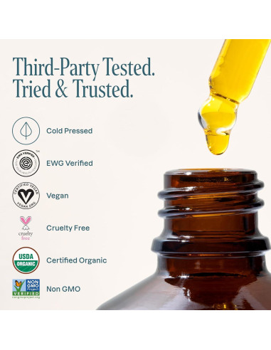 Aceite de Rosa Mosqueta Orgánico Cliganic 59 ml Puro y Certificado