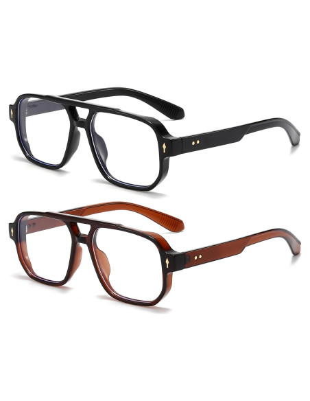 Gafas bloqueadoras luz azul PORADAY retro unisex 15.49x5.99cm Gafas bloqueadoras luz azul PORADAY retro unisex 15.49x5.99cm