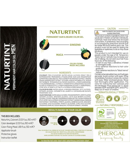 Naturtint 3N Color Permanente Marrón Castaño Oscuro 240g