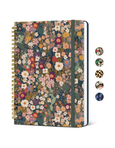 Cuaderno Espiral A5 Taja Jardín 140 Páginas Rayadas