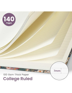 Cuaderno Espiral A5 Taja Jardín 140 Páginas Rayadas 2