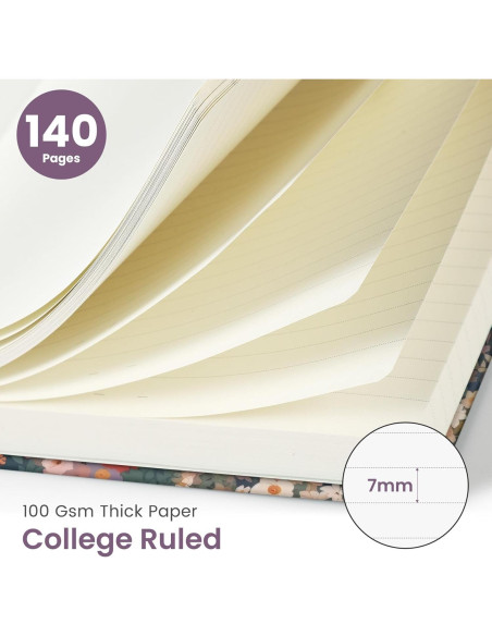 Cuaderno Espiral A5 Taja Jardín 140 Páginas Rayadas