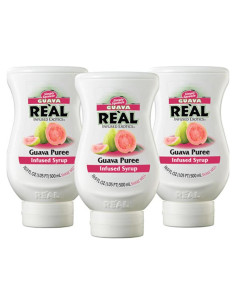 Jarabe de Guayaba Rel Infused Exotics - Paquete de 3 Botellas 500ml