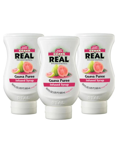 Jarabe de Guayaba Rel Infused Exotics - Paquete de 3 Botellas 500ml