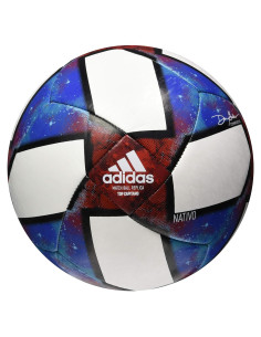 Balón de Fútbol Adidas Capitano Tamaño 5 Blanco/Negro/Azul