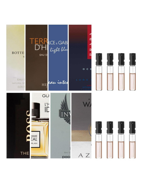 Juego de Muestras de Fragancias para Hombres - 8 Viales de 0.57 a 1.70 g