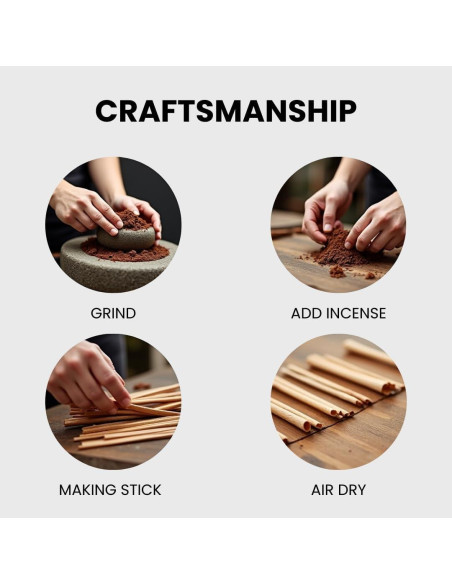Varitas de Incienso Hechas a Mano Avyya - 30 Piezas Bakhoor