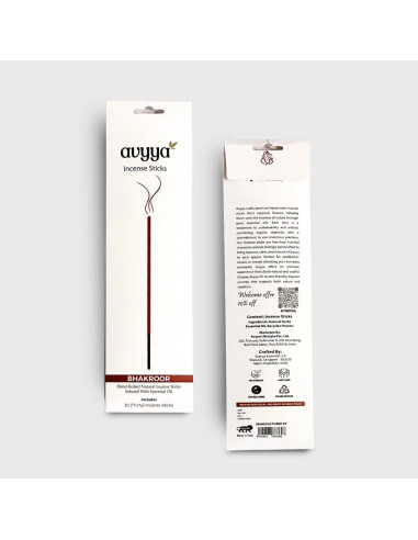Varitas de Incienso Hechas a Mano Avyya - 30 Piezas Bakhoor